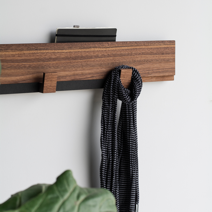 Entryway Wall Rack |  Walnut