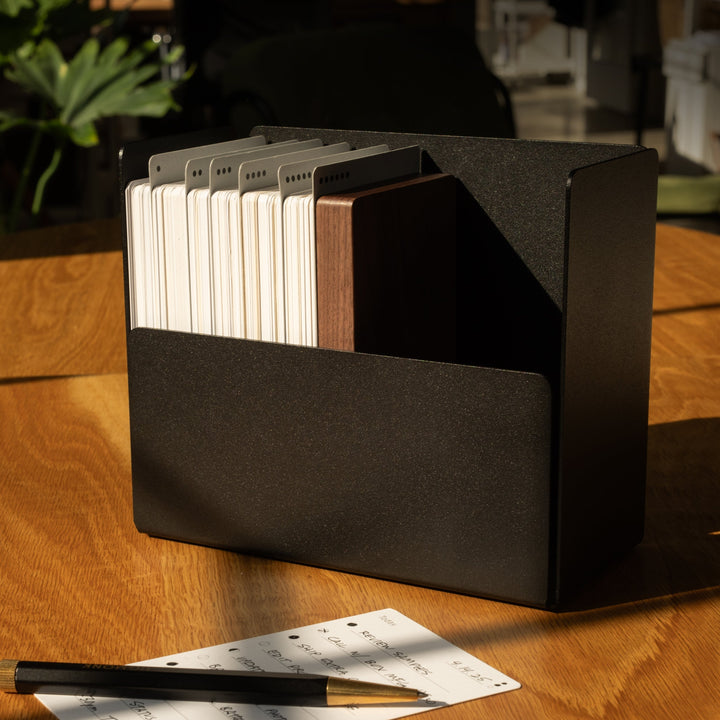 Analog Archive Box (Black Steel / Walnut Wood)