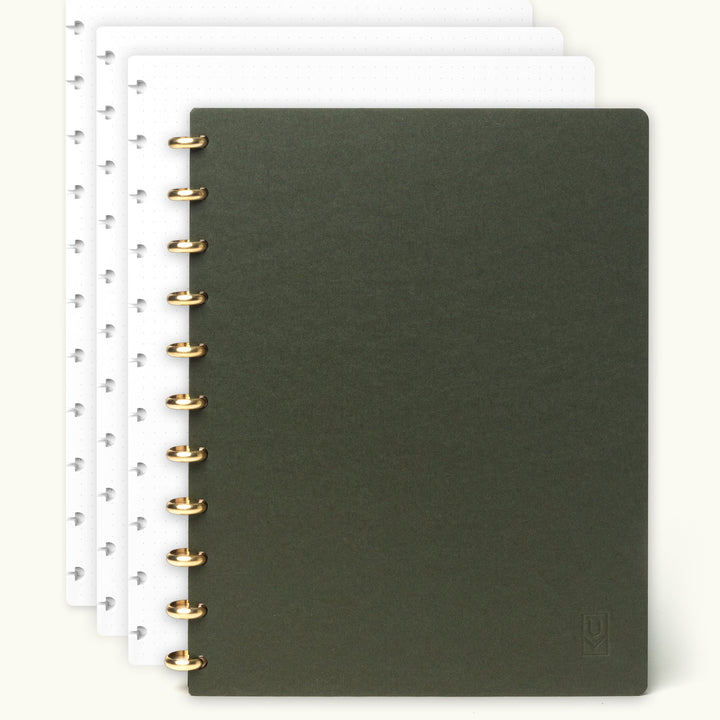 Discbound Journal Bundle (8.5" x 11" Journal + 3 Refills)