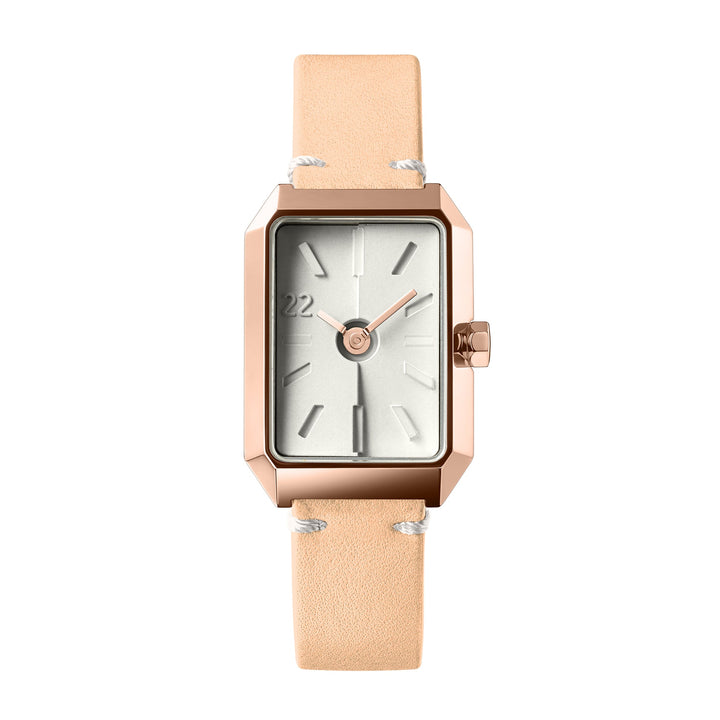 Ups & Downs Rectangular Concrete Watch - Milk Tea Edition