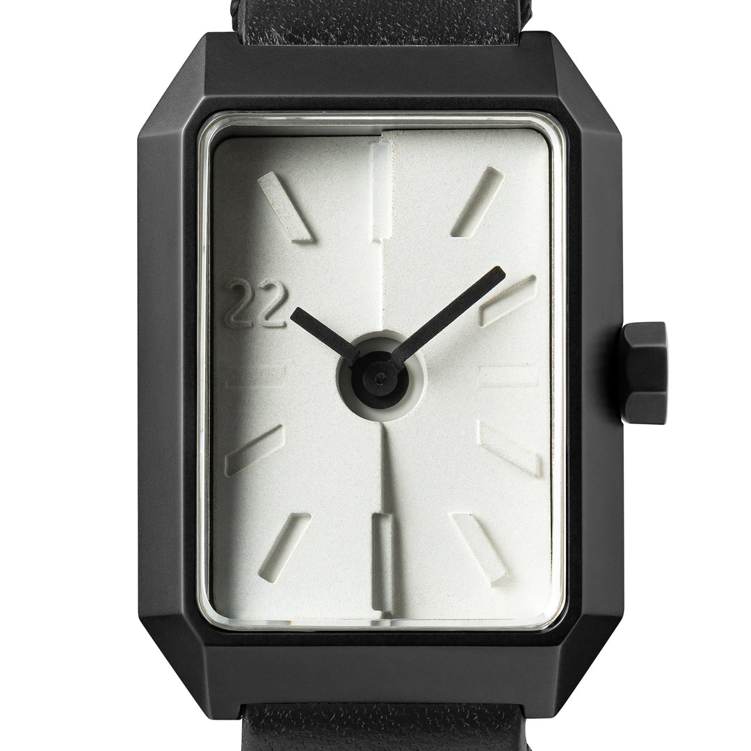 Ups & Downs Rectangular Concrete Watch - Piano Keys Edition