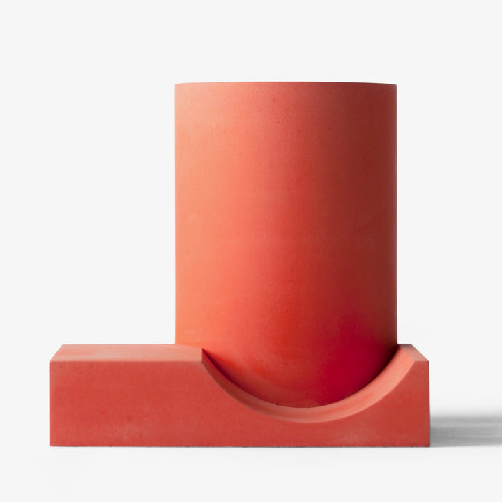 Front view of red pen holder