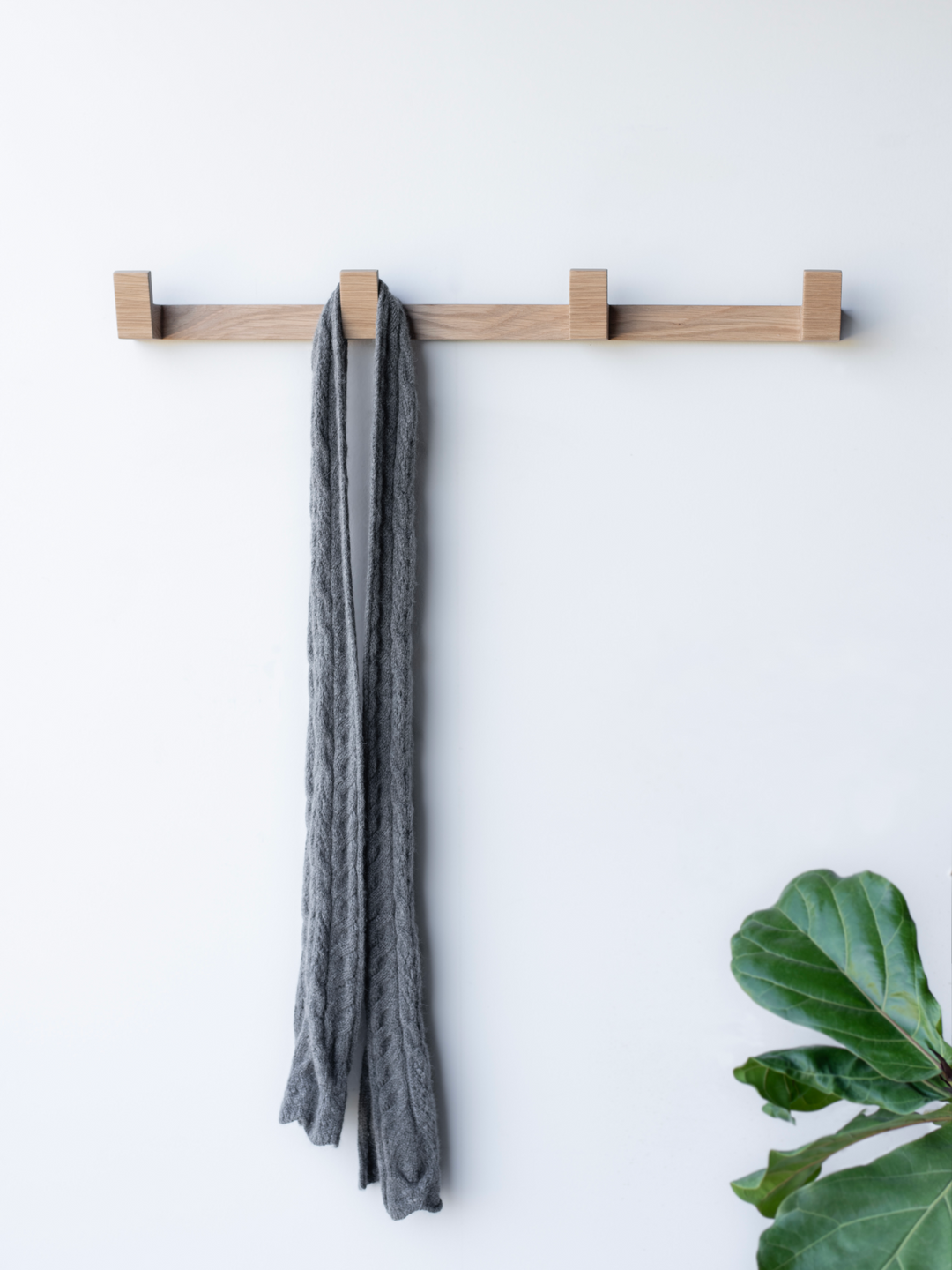 Imbue Wall Rack | White Oak