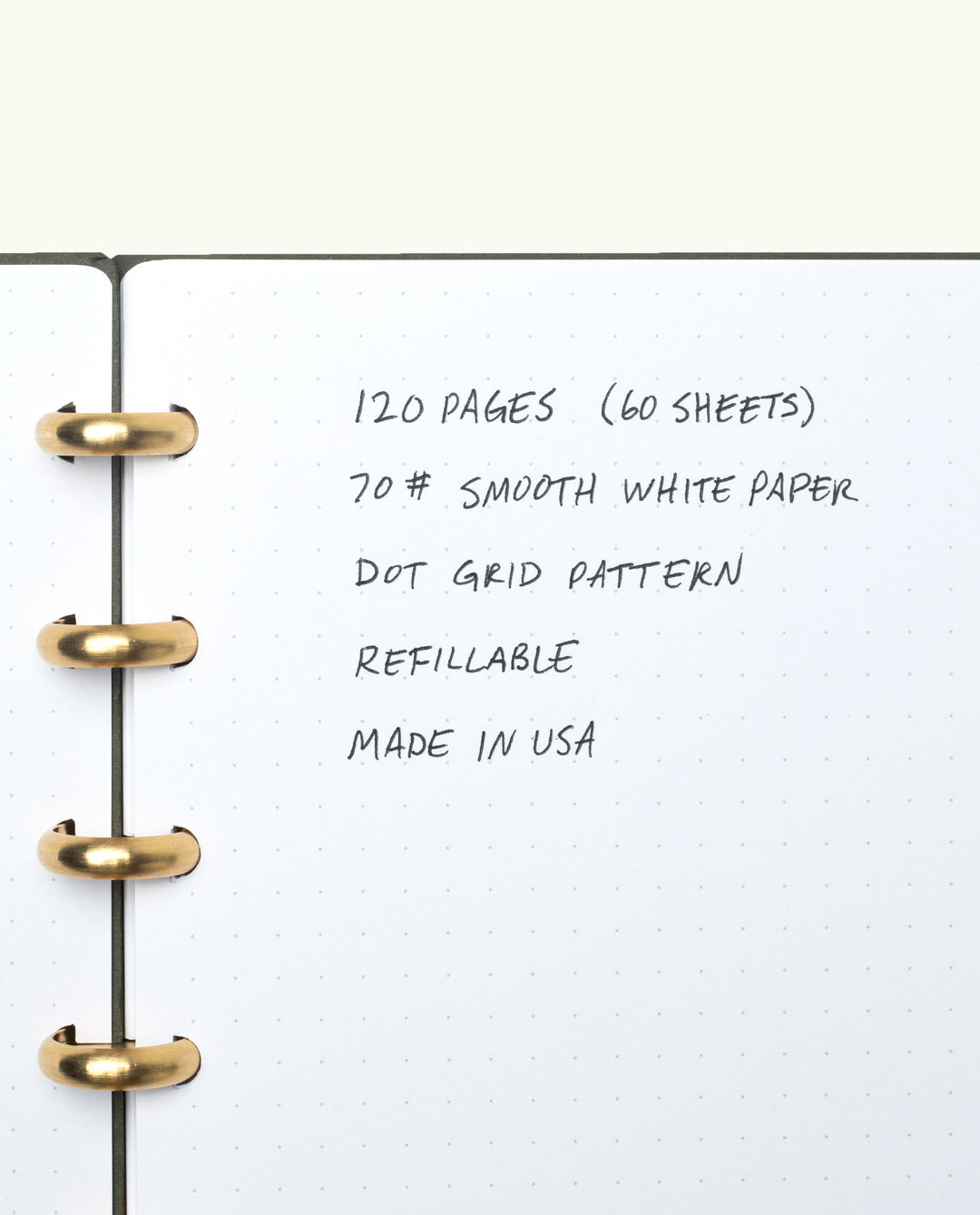 Discbound Journal Bundle (Standard 6"x 8.5" Journal + 3 Refills)