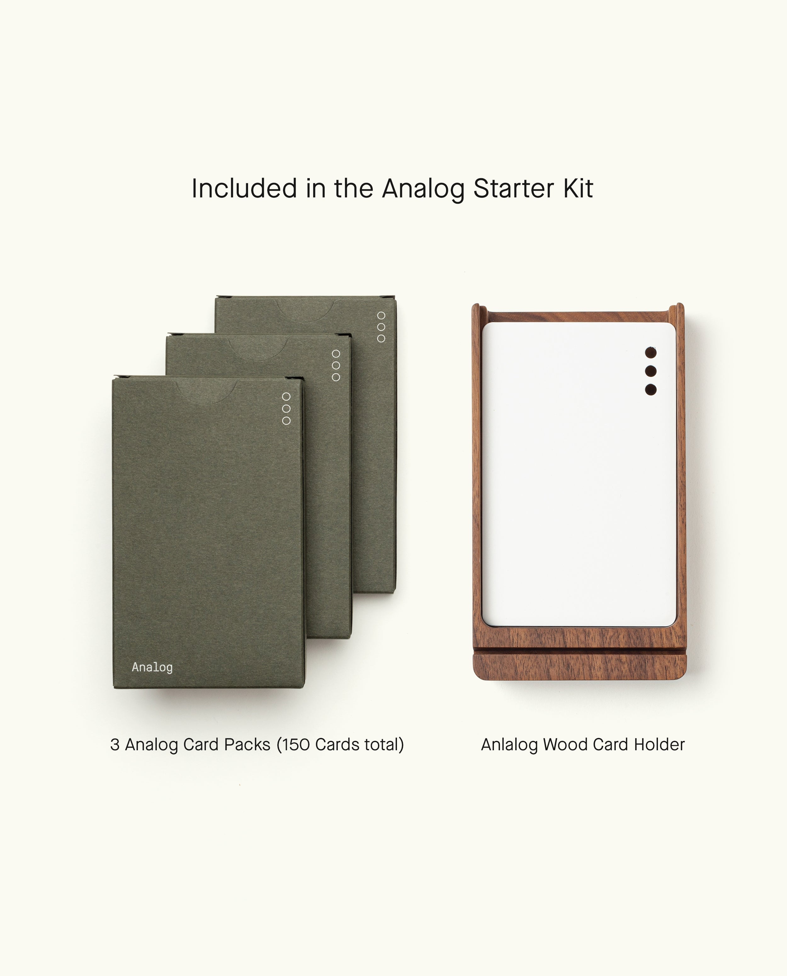 ノート・メモ帳 UGMONK Analog Wood Card Holder Walnut Analog Premium Wood Card Holder (Walnut) – Ugmonk