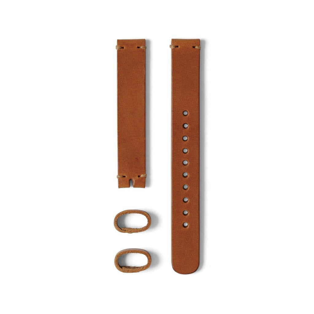 A Cinnamon Colored 14mm Watch Strap Made With Italian Leather