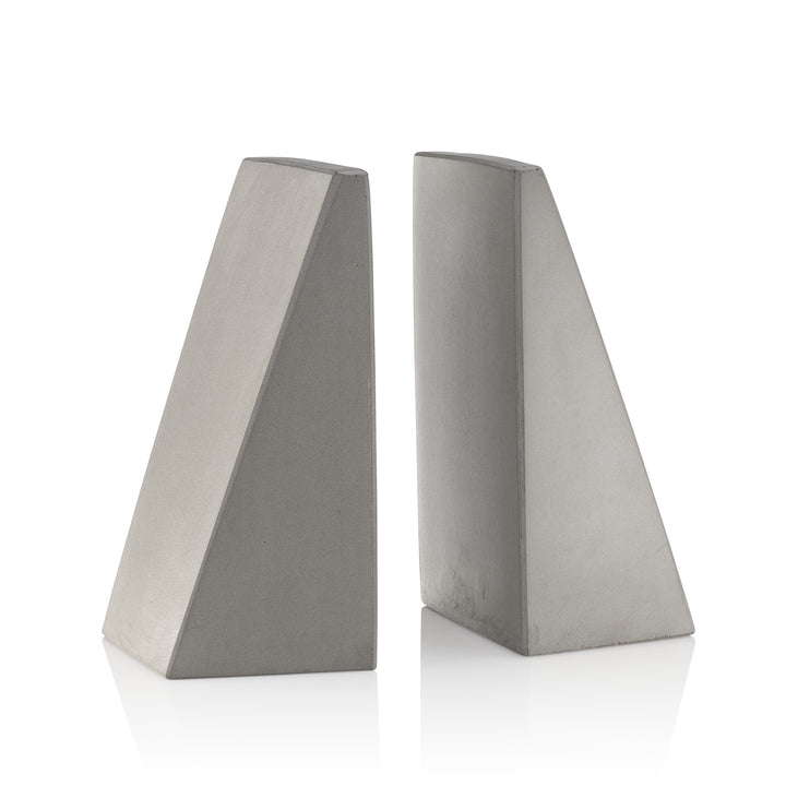 Gray Concrete Bookends by Port Living Co.