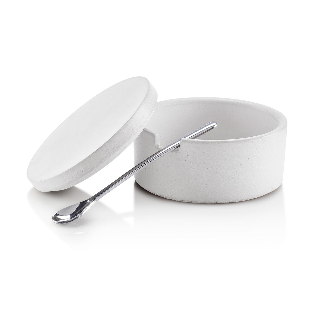 Salt Cellar With Spoon - IntoConcrete