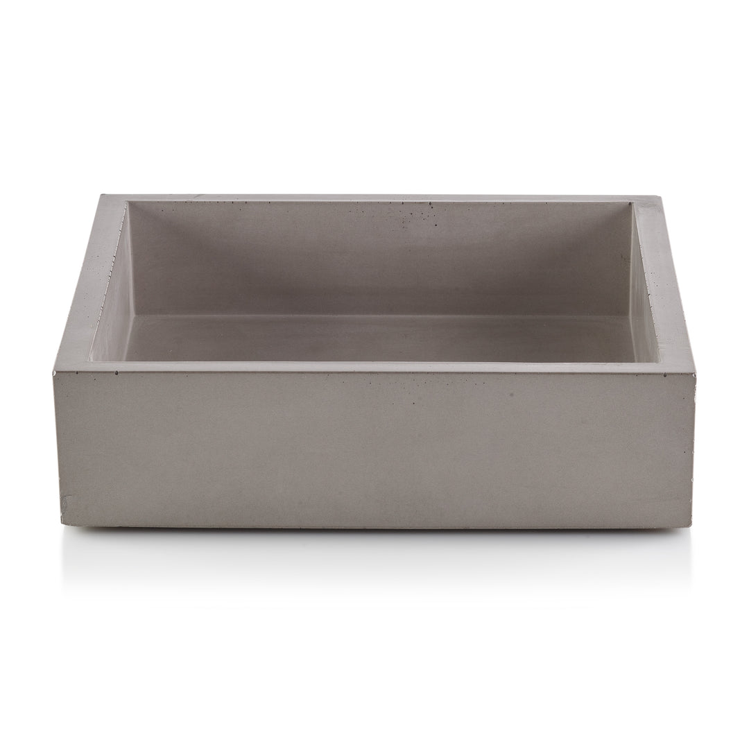 Gray Concrete Napkin Bin