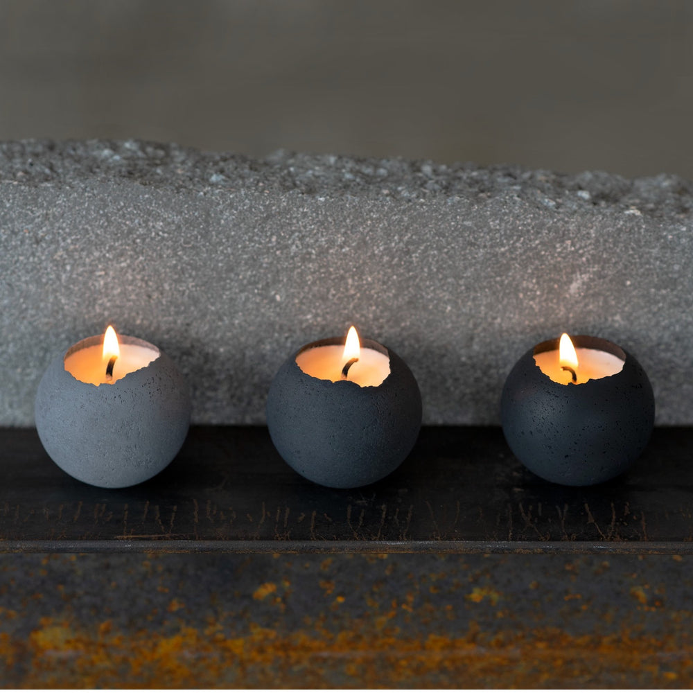 S - Orbis Tealights x3 - IntoConcrete