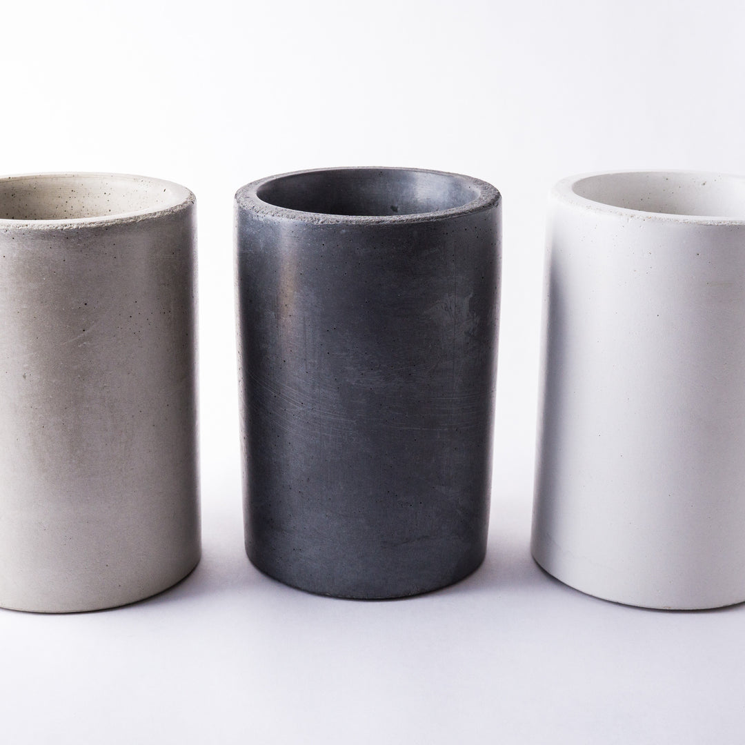 Concrete Wine Chiller and Utensil Holder by Port Living Co. in Three Different Colors