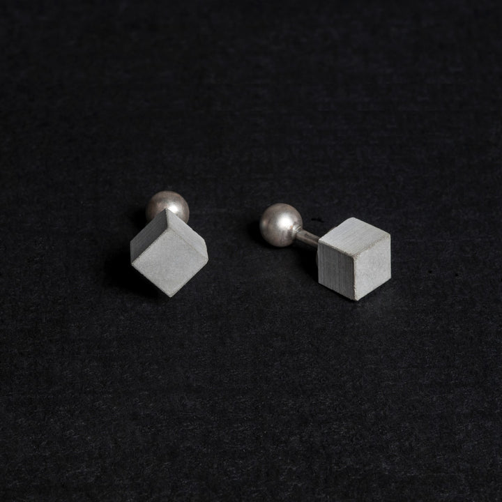 Elements Concrete Cufflinks #2 By Material Immaterial Studio On A Black Background