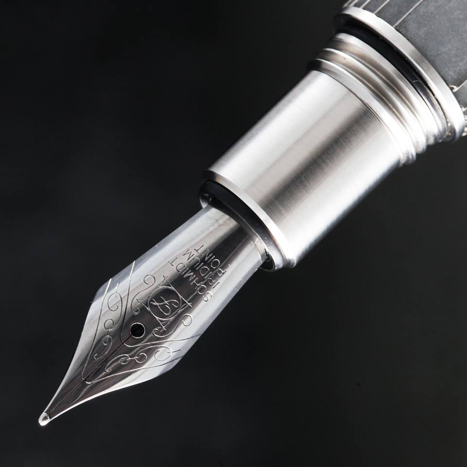 Detailed View of a Schmidt Fountain Pen Tip