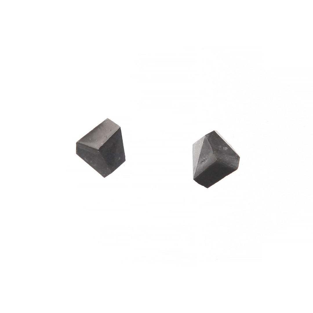 22STUDIO Concrete Rock Earrings Dark Gray