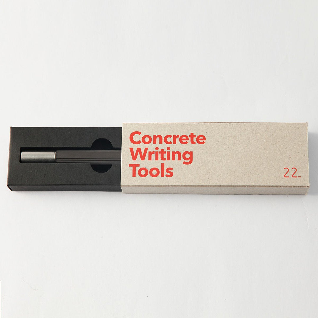 Packaging for a Dark Gray Rollerball Pen by 22STUDIO