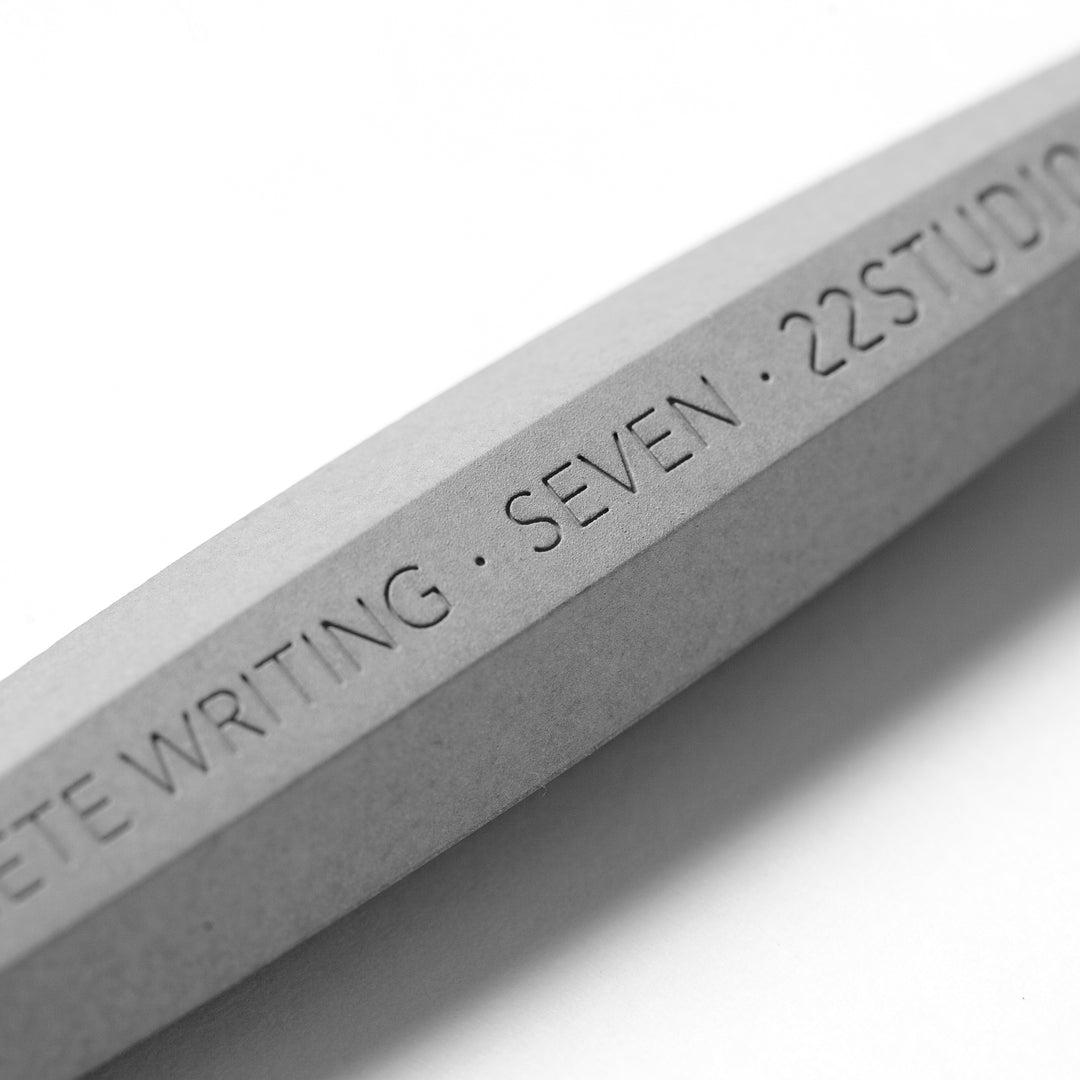 Engraving On A 22STUDIO Seven Concrete Mechanical Pencil